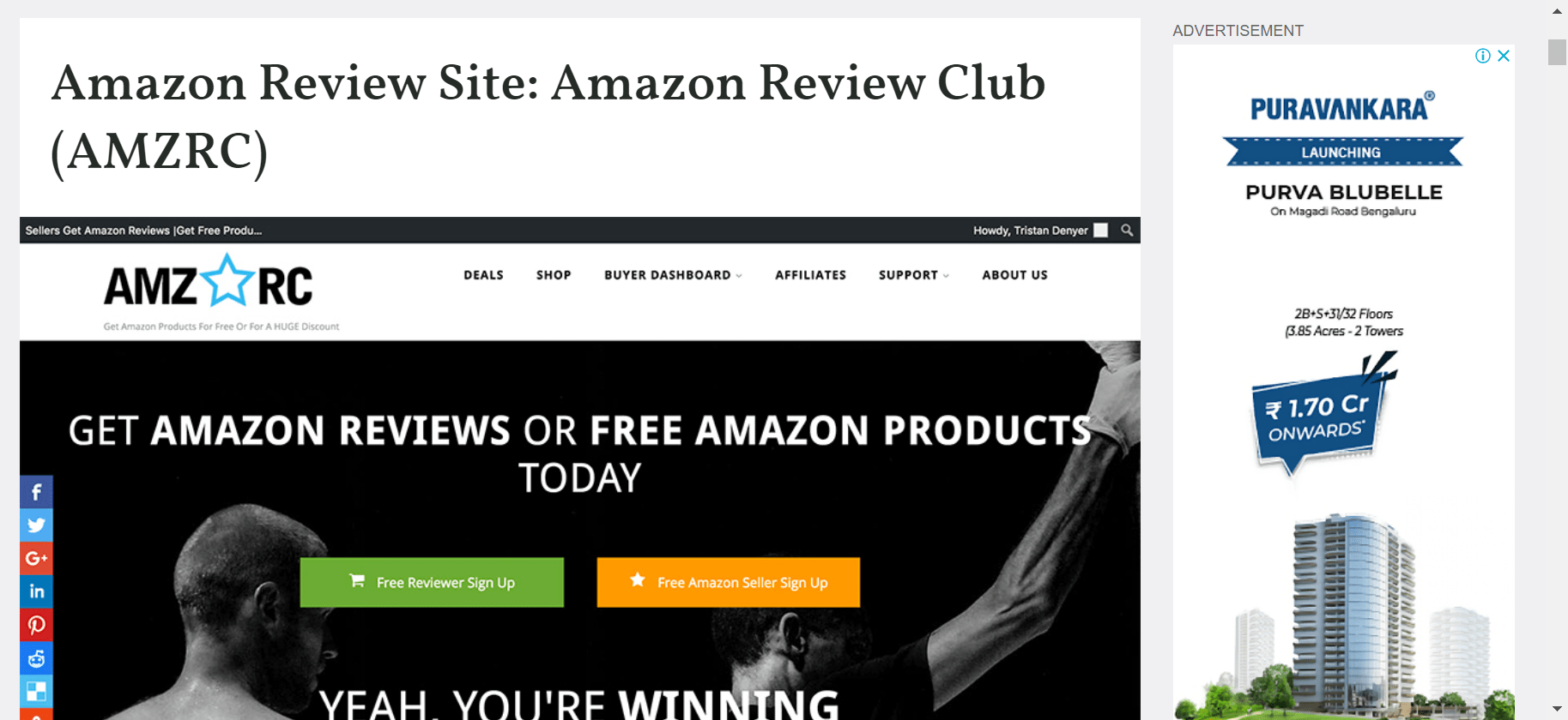 Amazon Review Sites